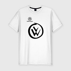 Футболка slim-fit Volkswagen, цвет: белый