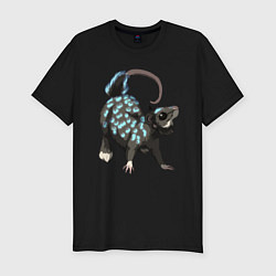 Мужская slim-футболка Персонаж крыса