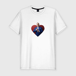Мужская slim-футболка Сердце Меладзе