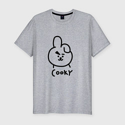 Футболка slim-fit COOKY BTS, цвет: меланж