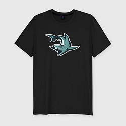 Футболка slim-fit SHARK, цвет: черный