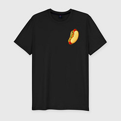 Футболка slim-fit Hot dog, цвет: черный