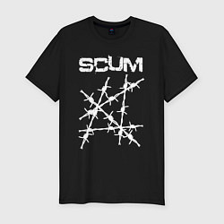 Футболка slim-fit SCUM, цвет: черный