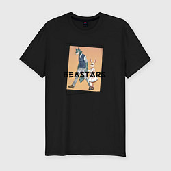 Футболка slim-fit Beastars Выдающиеся звери Рамка, цвет: черный