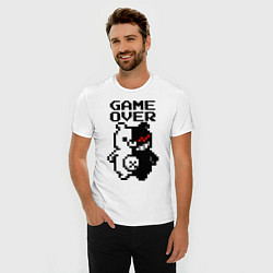 Футболка slim-fit MONOKUMA GAME OVER, цвет: белый — фото 2