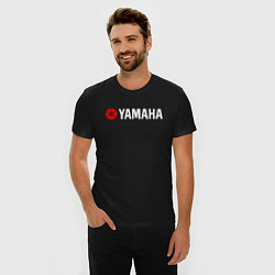 Футболка slim-fit YAMAHA ЯМАХА, цвет: черный — фото 2