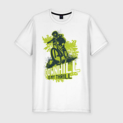 Футболка slim-fit Downhill, цвет: белый