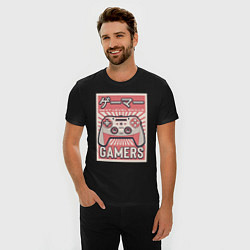 Футболка slim-fit Gamers, цвет: черный — фото 2