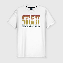 Мужская slim-футболка Трюковый самокат STUNT SCOOTER