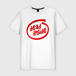 Мужская slim-футболка DEAD INSIDE