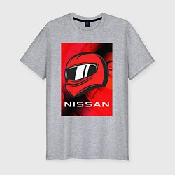 Мужская slim-футболка Nissan - Paint