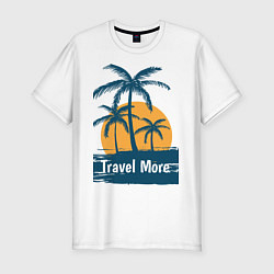 Мужская slim-футболка Travel more