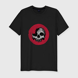 Футболка slim-fit Skull, цвет: черный