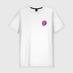 Футболка slim-fit Zerg logo mini Purple, цвет: белый