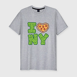 Мужская slim-футболка I Love New York