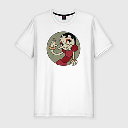 Футболка slim-fit Cuphead Hilda Berg, цвет: белый