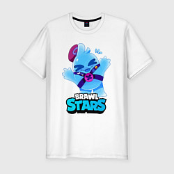 Мужская slim-футболка Сквик Squeak Brawl Stars