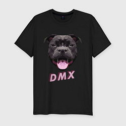 Мужская slim-футболка DMX Low Poly Boomer Dog