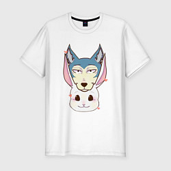 Футболка slim-fit Animals love Beastars, цвет: белый