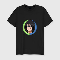 Мужская slim-футболка Rukia Kuchiki Bleach