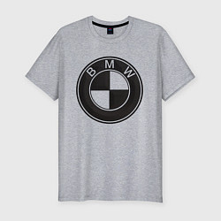 Мужская slim-футболка BMW LOGO CARBON