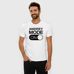 Футболка slim-fit Andrey Mode On, цвет: белый — фото 2