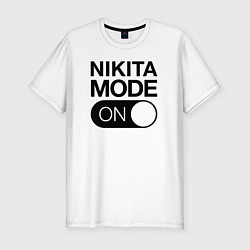 Футболка slim-fit Nikita Mode On, цвет: белый