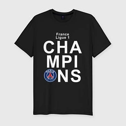 Мужская slim-футболка PSG CHAMPIONS