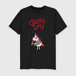 Футболка slim-fit Green Day Unicorn, цвет: черный