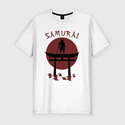 Футболка slim-fit Дух самурая, цвет: белый