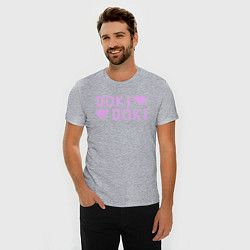 Футболка slim-fit Doki Doki Доки Доки Z, цвет: меланж — фото 2