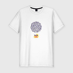 Футболка slim-fit Tennis time, цвет: белый