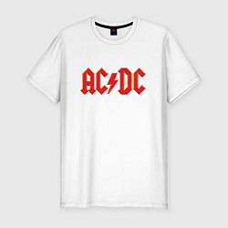 Футболка slim-fit ACDC, цвет: белый