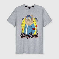 Футболка slim-fit Stay Real, цвет: меланж