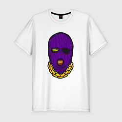 Футболка slim-fit DaBaby Purple Mask, цвет: белый