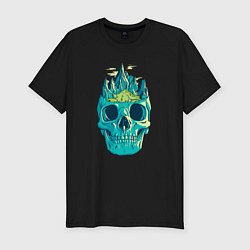 Футболка slim-fit Скала Черепа Skull Mountain, цвет: черный