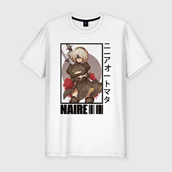 Мужская slim-футболка Nier