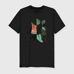 Мужская slim-футболка Geometry Fox