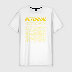 Мужская slim-футболка Returnal logo