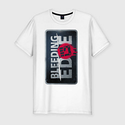 Футболка slim-fit Bleeding Edge Logo, цвет: белый