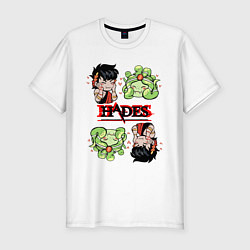 Футболка slim-fit Dusa And Zagrei Hades, цвет: белый