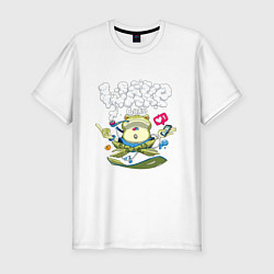 Футболка slim-fit Wake Guru, цвет: белый