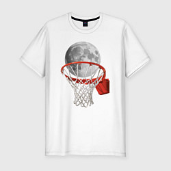 Футболка slim-fit Planet basketball, цвет: белый