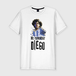 Мужская slim-футболка Диего Марадона Аргентина