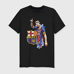 Футболка slim-fit Lionel Messi Barcelona Argentina!, цвет: черный