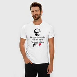 Футболка slim-fit The Godfather, Дон Корлеоне, цвет: белый — фото 2