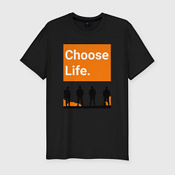 Футболка slim-fit Choose Life, цвет: черный