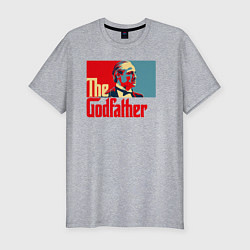 Мужская slim-футболка Godfather logo