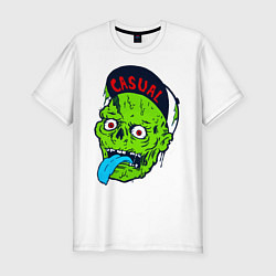 Футболка slim-fit Zombie casual, цвет: белый