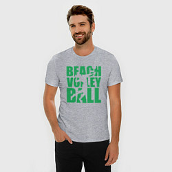 Футболка slim-fit Beach Volleyball, цвет: меланж — фото 2
